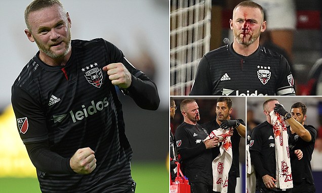 Hidung Patah, Rooney Tinggalkan Laga MLS setelah Gol Pertama untuk DC United